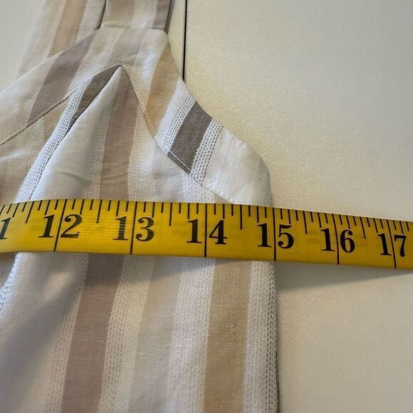 Greylin Lenox Ivory, Flax and Gray Linen Blend Wide Leg Jumpsuit Size S Coastal - Picture 12 of 16